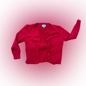 Women’s Elle Red Cardigan XL